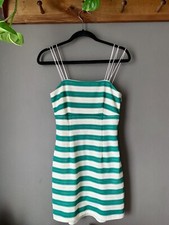 Show Me Your Mumu Women's Green Stripe Clarissa Sleeveless Dress Size M