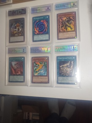 Yu-Gi-Oh 6 Card Graded Lot Ccng