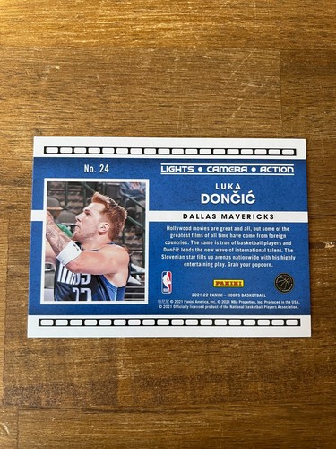 2021-22 Panini NBA Hoops - Lights Camera Action #24 - Luka Doncic - Bild 2 von 2