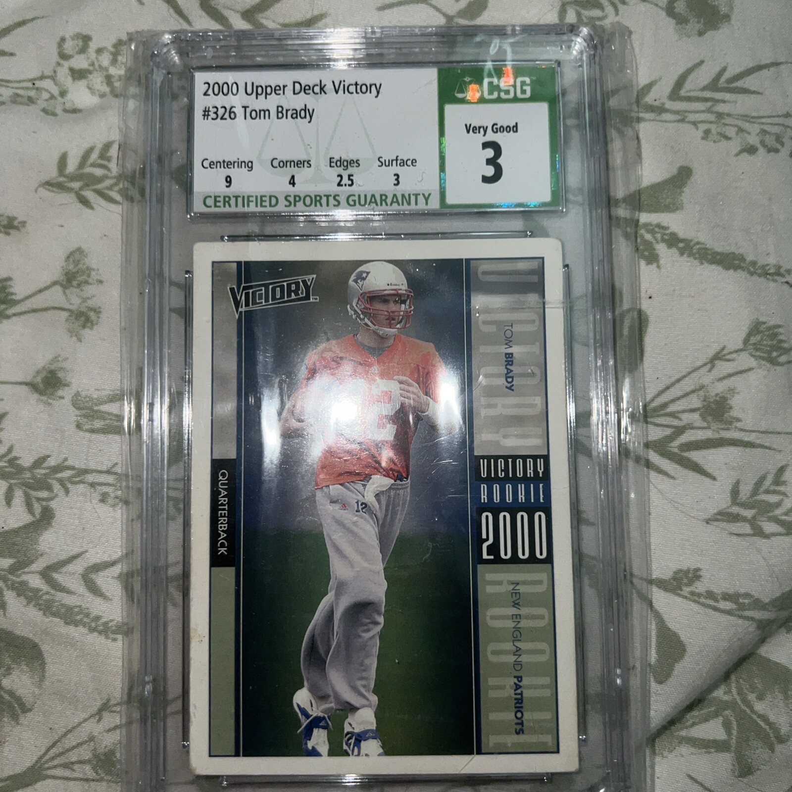 2000 Upper Deck Victory - #326 Tom Brady (RC)
