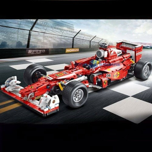 Building Blocks MOC Red Formula 1 Racing Cars DIY Model Bricks Toys 1698 PCS - Picture 9 of 9