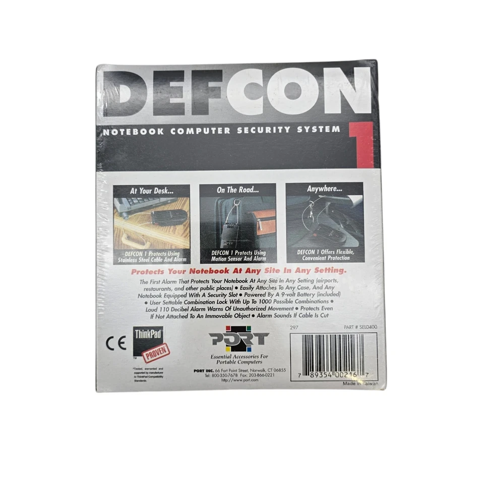 Combination Locking Cable, w Siren for Computer, Luggage, Bags Security System - Image 3 of 4