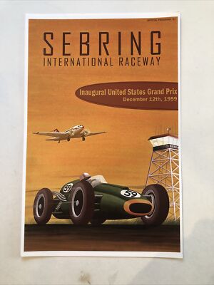 Sebring international raceway grand Prix 1959 Poster