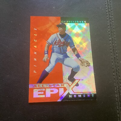 1998 Pinnacle Plus - All-Star Epix Moment Orange Foil #E15 Chipper Jones
