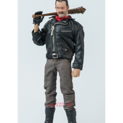 1/12 Scale Leather Jacket Coat Pants Clothes Set For 6'' SHF Nota