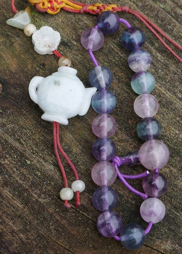 26 - Vintage Southeast Asia Burmese Jade & Natural Tourmaline Beads