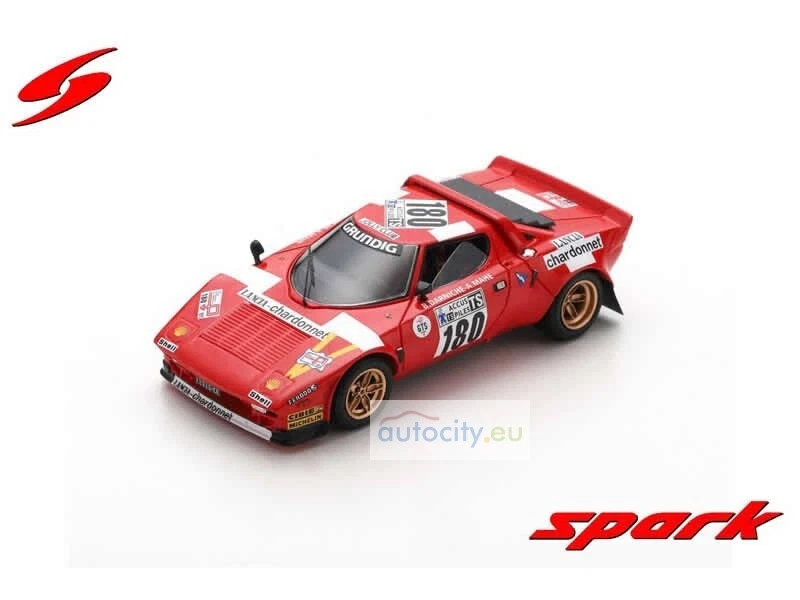 Spark Models LANCIA STRATOS N180 RALLYE TOUR DE FRANCE 1975 WINNER - B. DA S9081 - Immagine 2 di 4