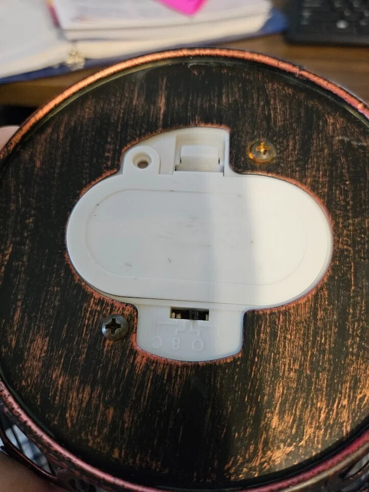 Candelabro linterna de metal bronce con temporizador LED vela 11" X 9" centro de mesa Foto 2 de 2