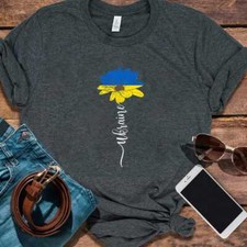 Ukraine Flag Sunflower Vintage Ukrainian Support Ukraine T Shirt