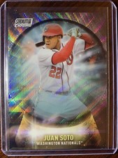 2021 Topps Stadium Club Chrome Juan Soto Wave Refractor SP Crystal Ball