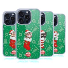 ANIMAL CLUB INTERNATIONAL CHRISTMAS SOCKS GEL CASE FOR APPLE iPHONE PHONES