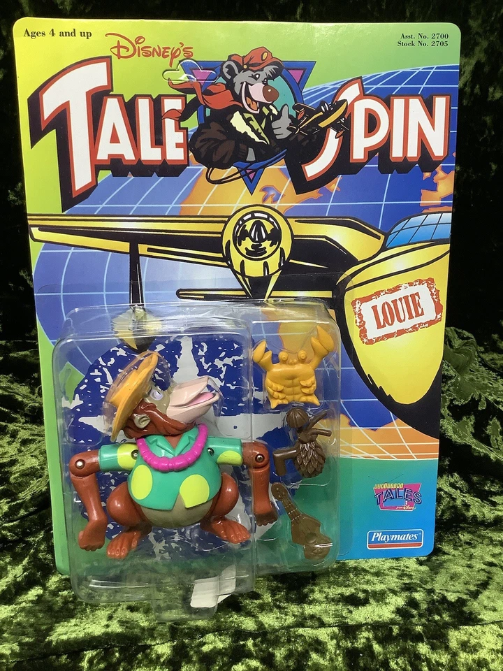 1991 年迪士尼故事旋转路易可动人偶玩伴密封未打孔 — 第 2/4 张图片