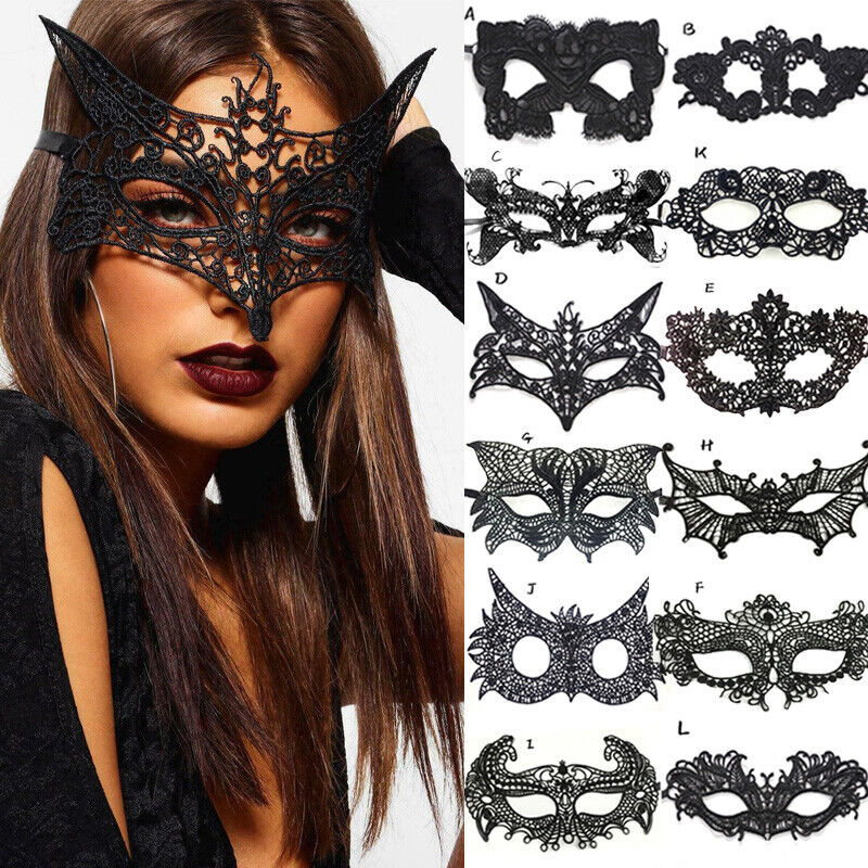 black lace masquerade mask women eye