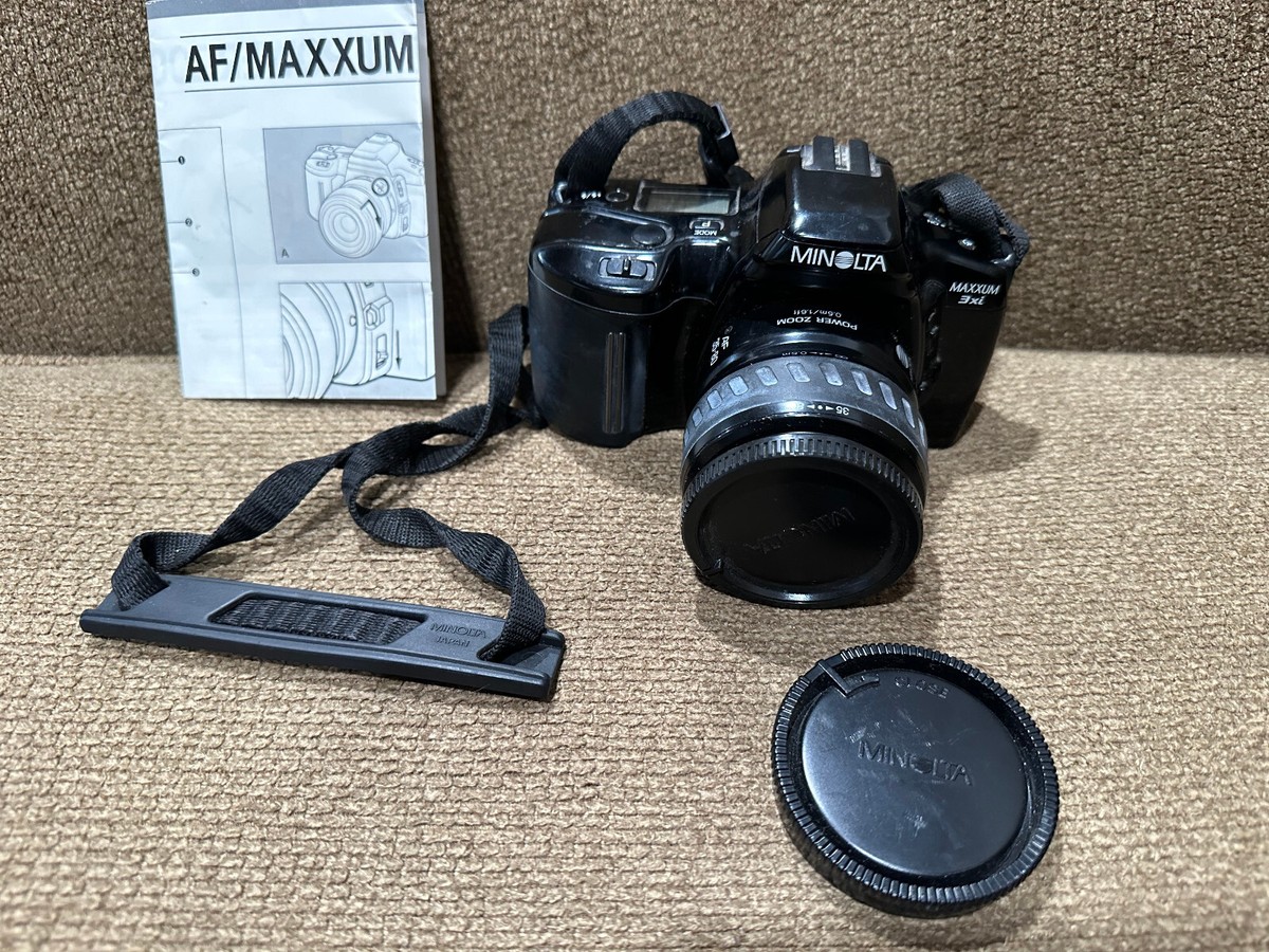 Minolta Maxxum 3Xi 35mm SLR Film Camera 35-80mm lens untested