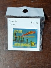 Kiwanis Lapel Pin Fly Far With Kiwanis