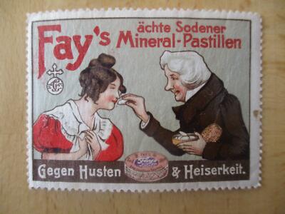 (3210) Reklamemarke - Fay´s Mineral-Pastillen