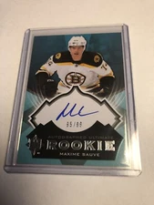 2012-13 Ultimate Rookie Maxime Sauve Autograph #95/99 RC SP Auto