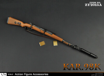 1/6 WWII German KAR 98K Rifle War Toy for 12