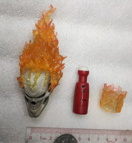 Figura Cabeza Esculpida 1/6 Accesorios Hot Toys Agentes del Escudo Ghost Rider TMS005