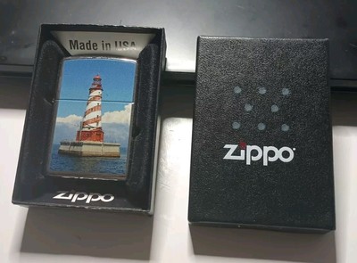 ZIPPO GREAT LAKES LIGHTER CLUB LIGHTHOUSE SERIES 4 SEALED MINT White Shoal 
