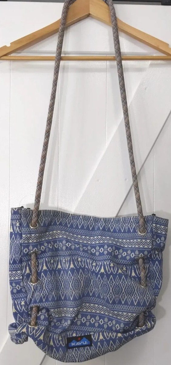 Kavu Rope Sling Crossbody Messenger Canvas Bag Tote Bohemian  display picture 3