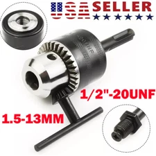 SDS Plus Shank Adapter 1.5-13mm 1/2"-20 UNF Chuck Drill Rotary Hammer Converter