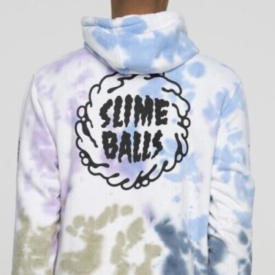 Santa Cruz M Slime Balls Hoodie Batik Mono Splat Neu mit Etikett