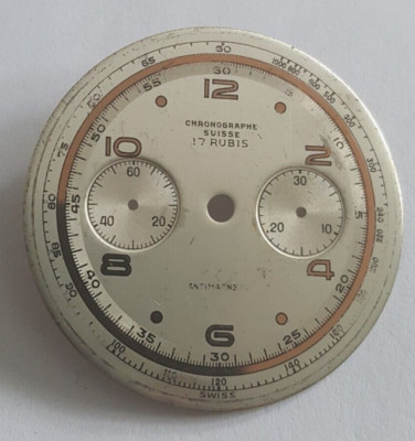 Chronograph Suisse Dial For Landeron Caliber 48