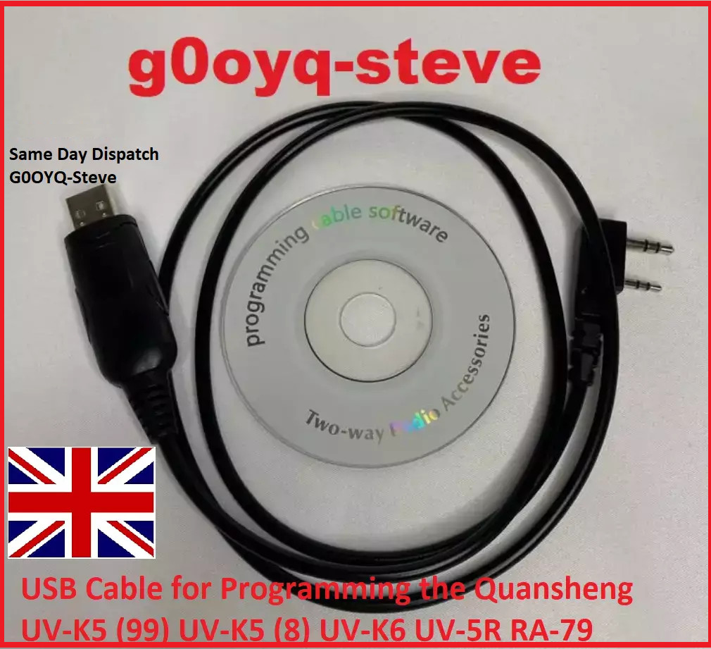 USB Programming Cable Retevis H777 RT7 RT1 RT21 RT22 RT24 RT