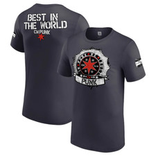 WWE CM PUNK IN PUNK WE TRUST T-SHIRT RETRO OFFICIAL ALL SIZES NEW AUTHENTIC