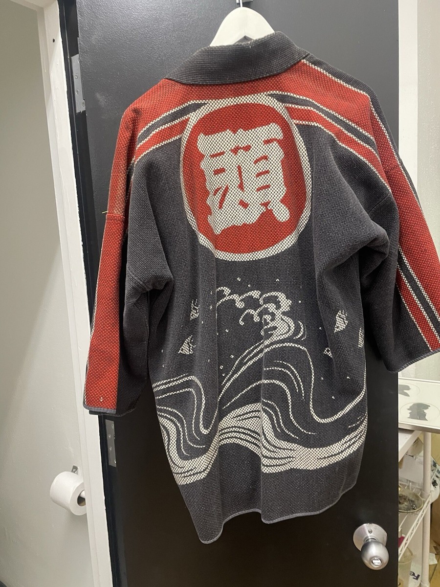 ジャケット・アウター 2000's fireman jacket y2k japanese label Sakutō Town Black Sashiko Japanese Firefighter Jacket – Iki Kimono NYC