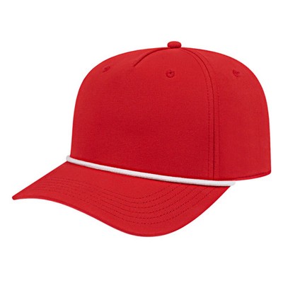 Cap America i7256 Performance Rope Hat 5 Panel Snapback UV Guard Cap
