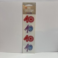 Mrs. Grossman's 40 Anniversary-birthday Paper Whispers 1998 Stickers 2 Strips