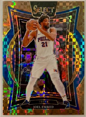2024-25 Select #6 Joel Embiid Bronze Checker Prizm SP Philadelphia 76ers - /49