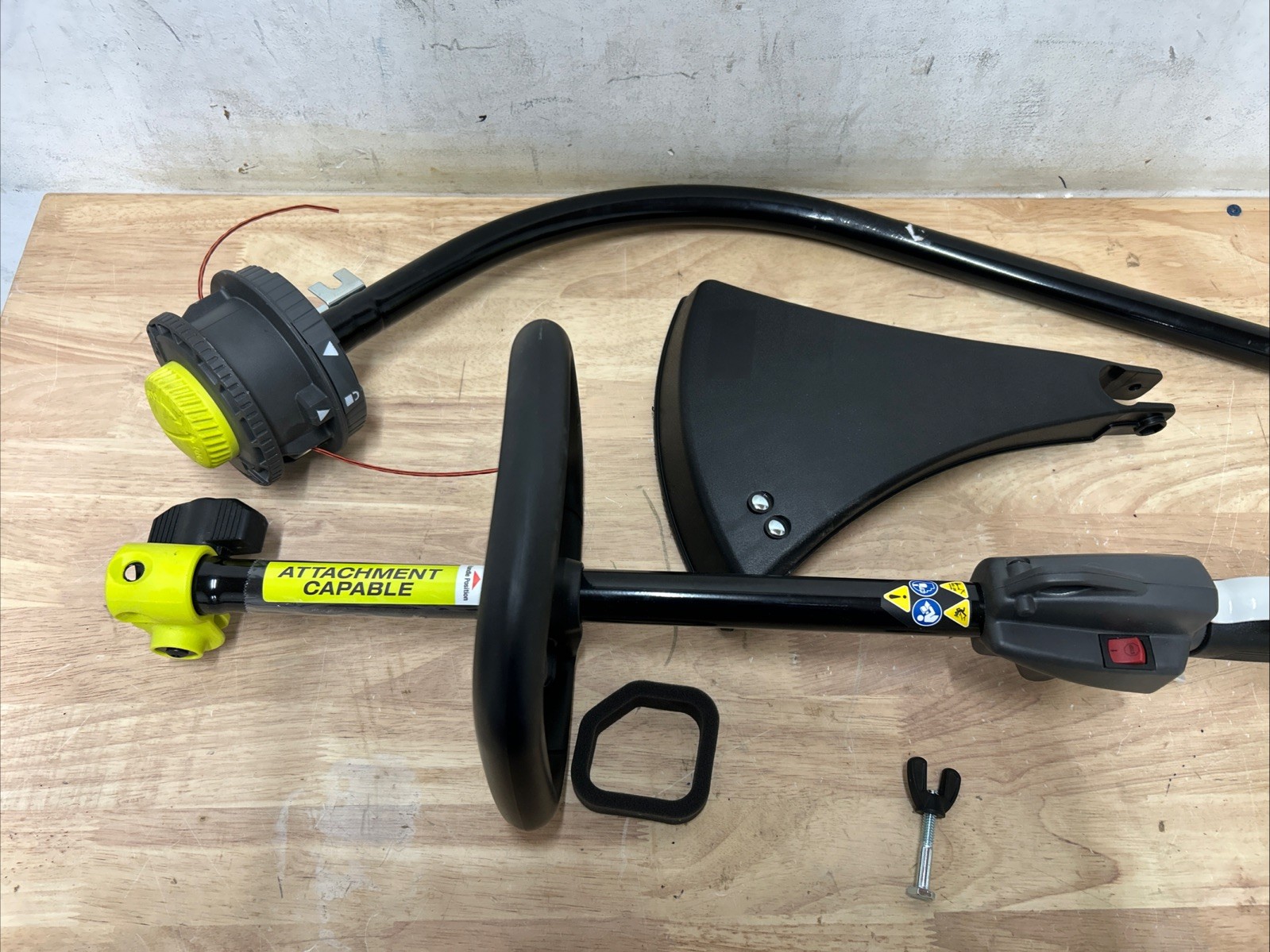 RYOBI 25 cc 2-Stroke Attachment Capable Full Crank Curved Shaft Gas String Trimm