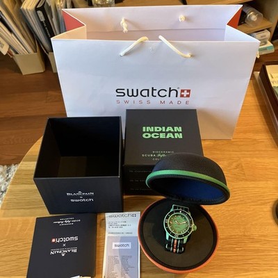 swatch Blancpain BIOCERAMIC SCUBA Fifty Fathoms Indian Ocean SO35I100 green