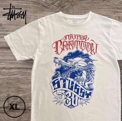 Stussy XXX 30th Anniversary Dragon Tee White XL Rare 2010 Limited