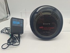 Sony WalkMan D-EJ626CK G-Protection Portable CD Player Black Red Working w/ Adap