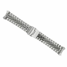 22MM JUBILEE WATCH BAND FOR SEIKO SKX031 SKX033 SKX173 SOLID STAINLESS STEEL