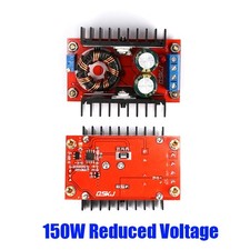 DC 10A 150W Step Down Buck Boost Converter with Voltmeter Ammeter Dual Display