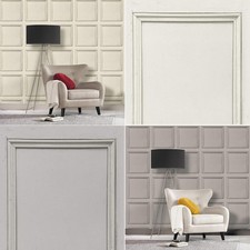 AS Creation Coving Wood Panel 3D Effect Wooden Panelling Wallpaper Feature Wall