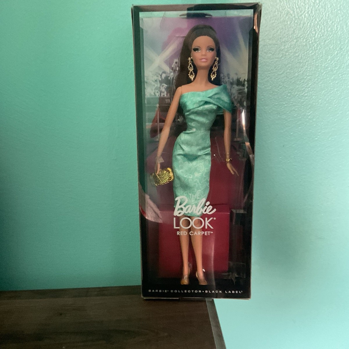 Barbie RED CARPET the green dress LOOK Black Label 2013 Mattel BCP88 poupée NRFB