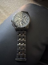 Guess WaterPro Black Euro Chronograph Men's Watch U17521G1