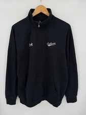Under Armour Auburn Tigers Football Black 1/4 Zip Sweatshirt Pullover Medium