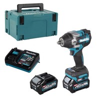 Makita Akku-Schlagschrauber 40V Max. TW007GM201, 2X4,0 Ah + LadegeräT Im Makpac