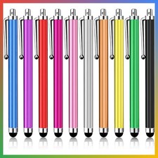 Universal Stylus Pen 10 Pack Multicolor Touchscreen For Tablet Phone