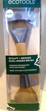  Open Box- EcoTools Sculpt  Bronze Dual-Ended Makeup Brush, Fluffy Bronzer