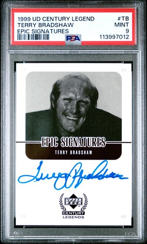 Terry Bradshaw #TB 1999 Upper Deck Century Legends Epic Signatures card