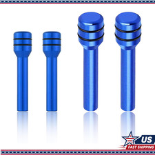 4-piece Aluminum Alloy Door Lock Pull Pin Coverscolor Blue 4-piece Aluminum Alloy Door Lock Pull Pin Coverscolor Blue