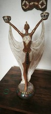 Kerzenhalter &auml;gyptische Frau Figur 44 cm